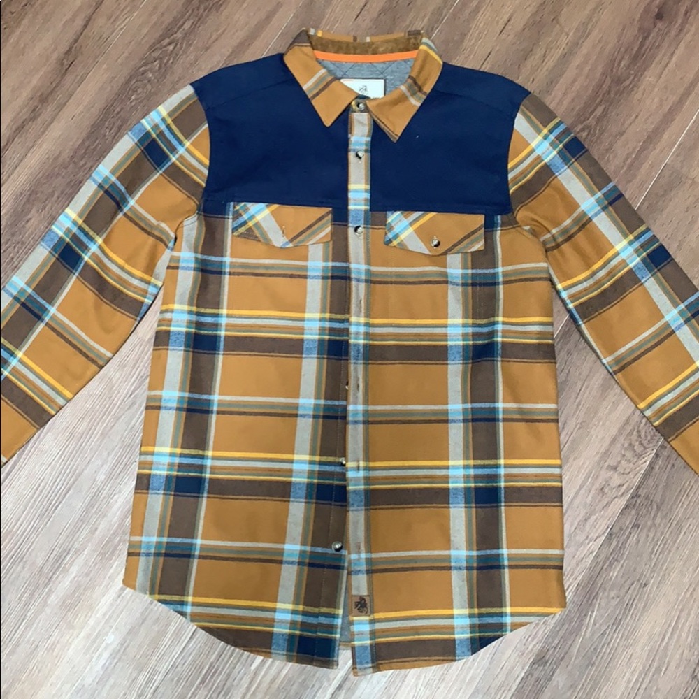 Legendary Whitetails Men's Plaid Shirt - Blue and Brown